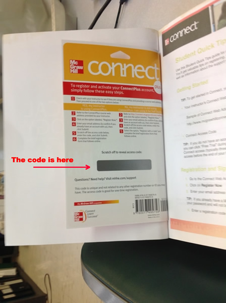 mcgraw hill connect registration code